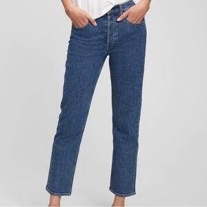 GAP Women's Straight Leg Jeans - Blue